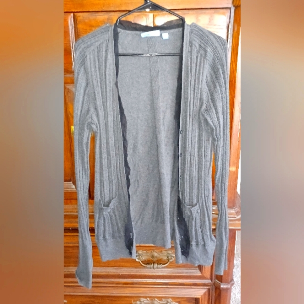 Grey cardigan